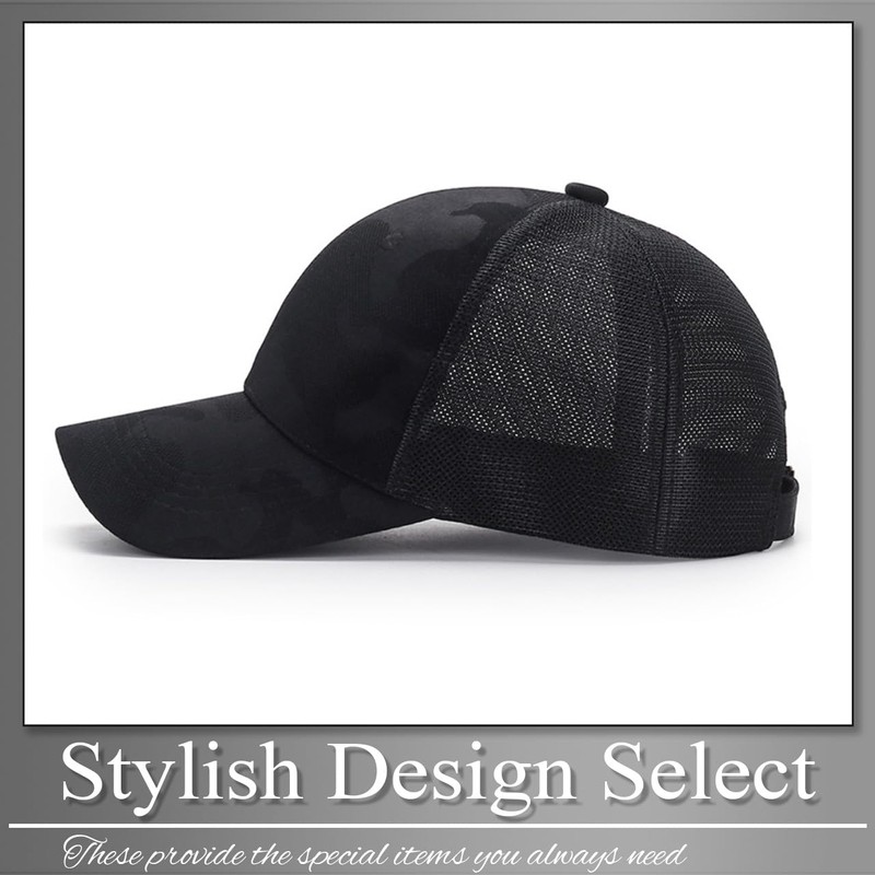 Buzz Selection Cap491 Cap, Camouflage, Lightweight, Mesh, Brim, Sports, Airsoft