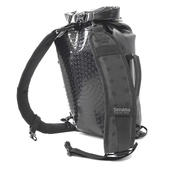 Scrubba Washbag for Travel, Wash Bag, Convenient Travel Goods, Camping, Portable Washing Bag, Wash Kit (Backpack, Black)