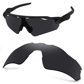 AOZAN ANSI Z87.1 Polarized Replacement Lenses For Oakley Radar EV Path OO9208 Sunglasses - Onyx Black