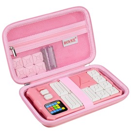 BOVKE Carrying Case Compatible with GiiKER Super Slide Puzzle Games, Super Slide Brain Teaser Puzzle Toys Holder with Space for Puzzle Pieces for Kids, Teens, Travel Games Birthday Gifts, Pink