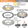 4PCS Wood Grinding Wheel for 4" or 4 1/2" Angle