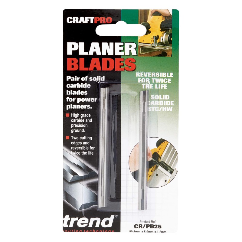 Trend Craft Pro Solid Carbide Planer Blades, 80.5 x 5.9
