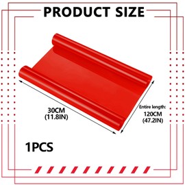 Huybaa 1 Rolle Scheinwerferfolie, Auto Tönungsfolie para Faros(Rot), Schutz,selbstklebend,transparent,zuschneidbar,getöntes Vinyl,Nebelscheinwerfer,30cm X 120cm