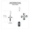 ONEFINITY Cross Earrings 925 Sterling Silver Cross Dangle Drop Earrings
