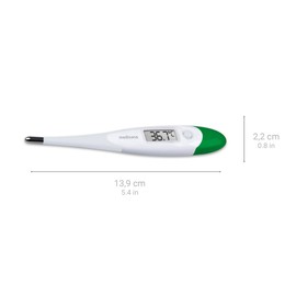 medisana TM 700 Termometro clinico digitale, Termometro con allarme febbre, Impermeabile, Veloce e preciso, Con pratica funzione di memoria, Per neonati, Bambini e adulti