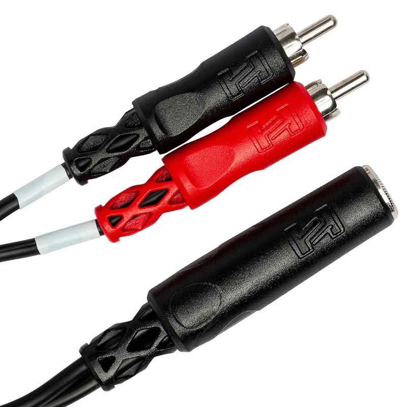Hosa YPR-257 1/4" TRSF to Dual RCA Stereo Breakout Cable
