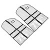 2pcs Garment Bags for Hanging Clothes Transparent Clothes PVC Dustproof