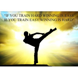 Karate (1) Kung Fu, Martial Arts, Inspirational Motivational Quote Sign Poster Print Picture