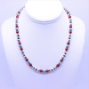 JenHerrmannJewelry Red Coral, Blue Turquoise, Sterling Silver Navajo Pearl Beaded