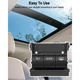 Sunroof Overhead Console Switch Fit for Ford Explorer 2.0L 2012-2015, Explorer 2.3L 2016-2017, Explorer 3.5L 2011-2017, Slide Window Sunroof Switch Console