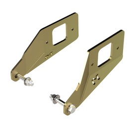 MetalCloak Rear Sway Bar Reinforcement & Repair Bracket, Compatible with JT Gladiator, Signature Gold Zinc Finish, Easy Installation, and Made in The USA