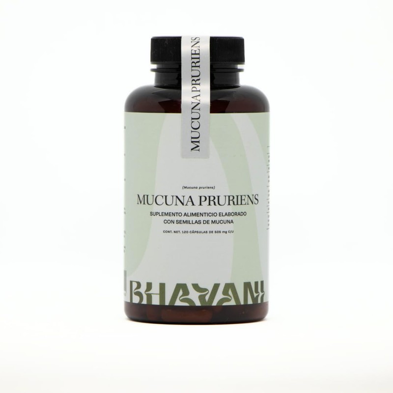 Mucuna Pruriens 1,000 mg L-Dopa Natural 60 Dosis Completas Precursor