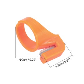 PATIKIL Plastic Quilting Sewing Thread Cutter Ring, 12 Pcs Yarn Cutter Ring Finger Sewing Rings Cutting Tool for Cutting Yarn Fish Line Craft, 3Color