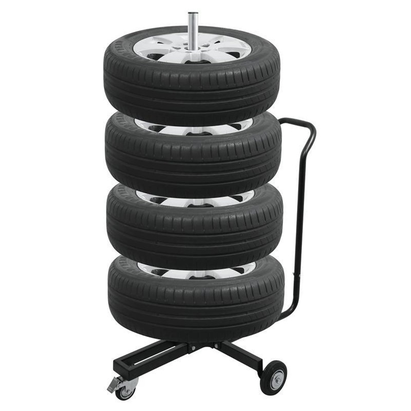 GarageMate Heininger Heavy Duty Tire Storage Dolly, Fits 13-18 Inch