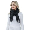 WELROG Women's Winter Scarf, black
