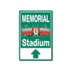 Memorial Stadium - Retro Style Direction Sign