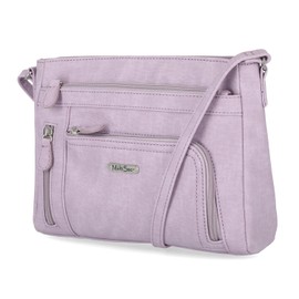 MultiSac Women's Summerville East West Crossbody Bag Cross Body, Digital Lavendar