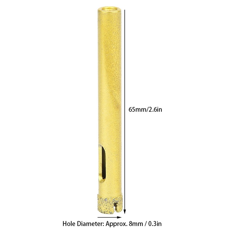 10Pcs Diamond Hole Saw Drill Bit Gold Granite Ceramic Tile