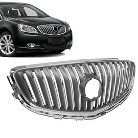CHEDA Front Bumper Upper Grille Assembly Chrome Replacement Compatible with 2012 2013 2014 2015 2016 2017 Buick Verano