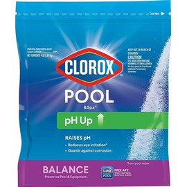 CLOROX POOL & Spa Swimming Pool Ph Up, Raises Ph, Protects against Eye and Skin Irritation, 4LB..