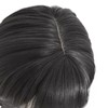 Black Long Double Braid Wig Synthetic Simulated Scalp Heat Resistant