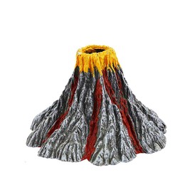 Aquarium Simulation Volcano, Aquarium Volcano Decoration, Air Stone Bubbler Aquarium Decorations, Volcanic Stone, Air Stone Bubbler Volcano Ornament