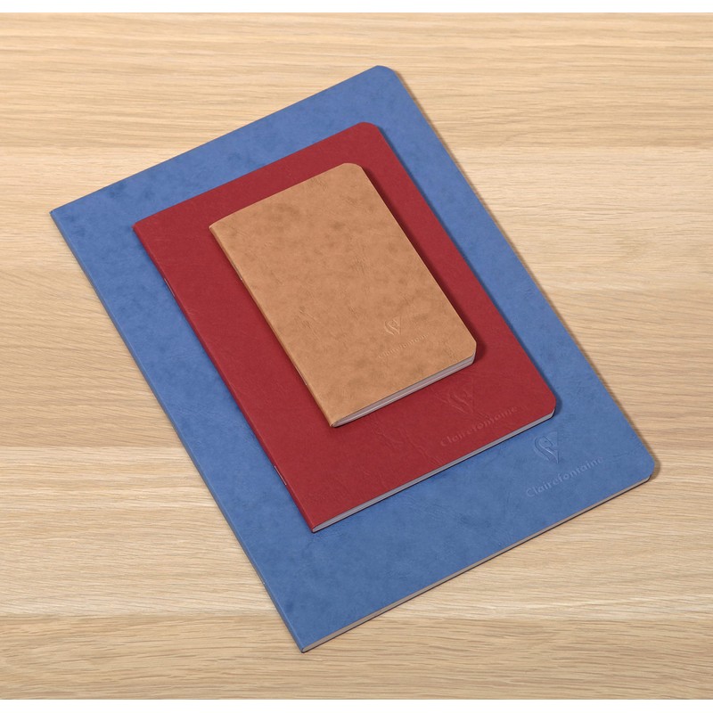 Clairefontaine 734101C Collection Age Bag A Black Stapled Notebook -