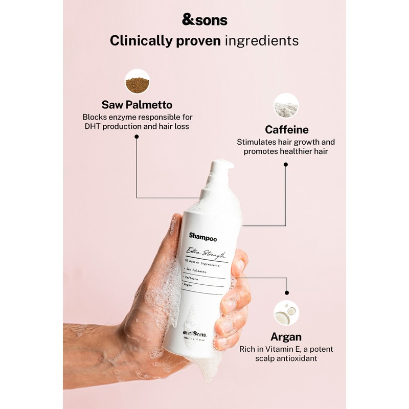andSons Intense Hair Growth Trio Kit for Men | Shampoo