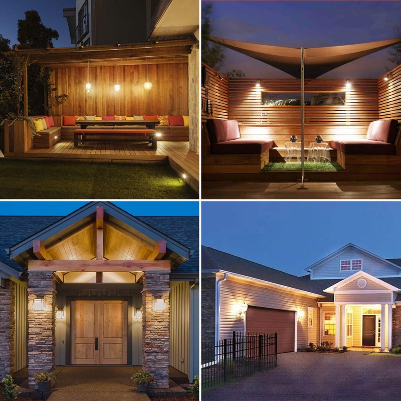 Lepro Dusk to Dawn Light Bulbs Outdoor Lighting, Auto On/Off,