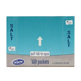 Joy N'Joy Iodized Salt Packets .5g Each | 1200 Count Bulk Case