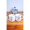 2 Tazas Regalo Boda Aniversario Con Nombre Incluye Cajas