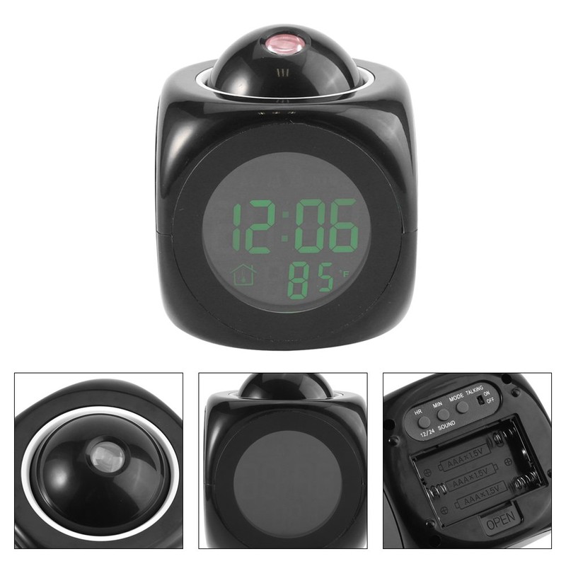 Multi-Function Digital LCD Wall Projection Voice Talking Temperature Display LED