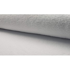 Double Sided Cotton Terry Towelling Fabric Material - White, 1Mtr 150cmx100cm