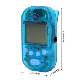 Mini Digital Beat Tap M50 Tempo Metronome Clip Musical Instruments for Musicians (Blue)