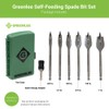 Greenlee 34AR-6 7-Piece Self-Feeding Spade Bit Set with 3/8" to