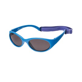 Kiddus Comfort Children’s Sunglasses for Boys and Girls Ages 2 to 6 Years Totally Flexible Model for Extra Comfort With Strap and Very Resistant 100% UV Protection Useful Gift - 15 Blue