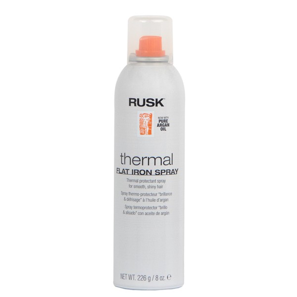 RUSK Designer Collection Thermal Flat Iron Spray with Argan Oil,