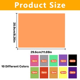 Pack of 20 Colour Films, Gel Filter Film, Colour Correction Gel Light Filter, Colourful Transparent Colour Filter Film, Filter Sheets, Coloured Window Film for Headlights, Photography, Photo, Studio