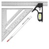 2 Pcs Square Ruler Tool Set, Combination Rulers and Triangle