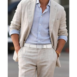 CHAOREN Mens Dress Belt - Mens Ratchet Belt Leather 1 1/4" for Dress Pant - Micro Adjustable Belts Fit Everywhere