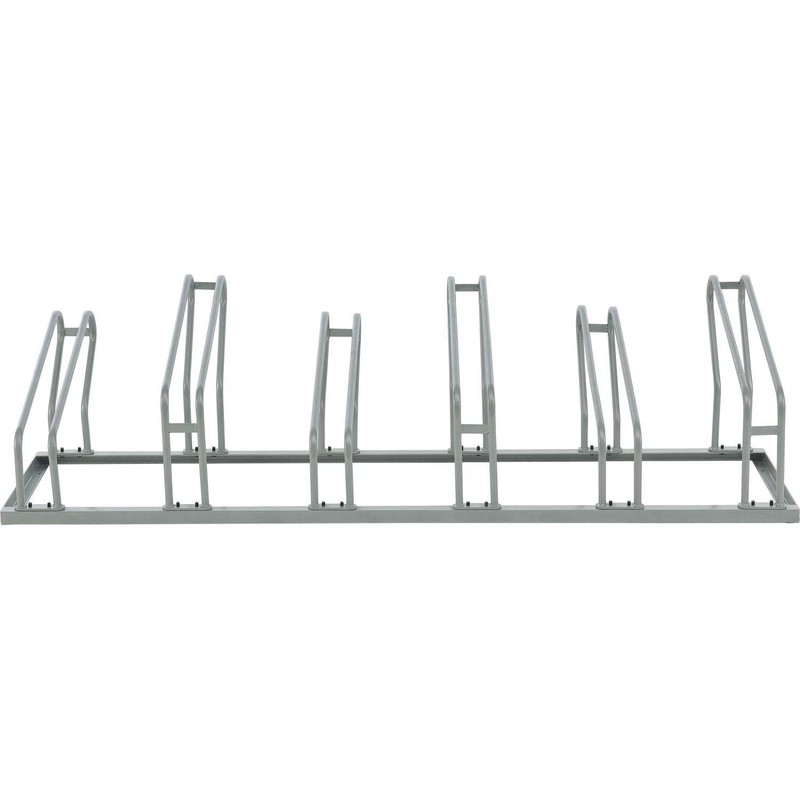 Global Industrial Low Profile Bike Rack, Single Sided Version, 6-Bike