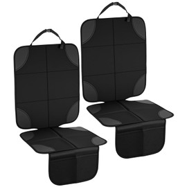 Zofory 2 Stück Kindersitz, Sitzschoner Auto Kindersitz rutschfest und Wasserdicht mit Dicker Polsterung und 2 Netztaschen Geeignet für Autositzschutzeinrichtungen