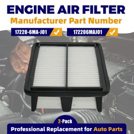 2-Pack Engine Air Filter Compatible with 2023 2024 2025 for Honda CR-V Hybrid 2.0L, for Honda Accord Hybrid 2.0L, Replacement for 17220-6MA-J01 LX3763 WA10124