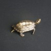 TEAMWILL 1PC Brass Vintage Turtle Figurine Statue Home Ornaments Animal