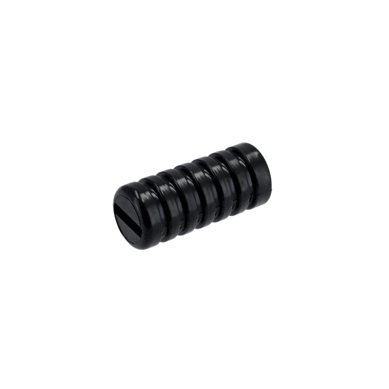 Rubber Cross-ribbed Kickstarter and Foot Gear Lever Black - for