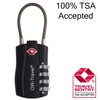 TSA Approved Luggage Locks (Black 2 Pack) OW-Travel 4 Digit