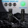 FandyFire 500 Lumens Mini Tactical Flashlight with Red Light, 90°