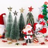 FOIMAS Mini Christmas Tree Topper Star,6pcs Christmas Tree Topper Star
