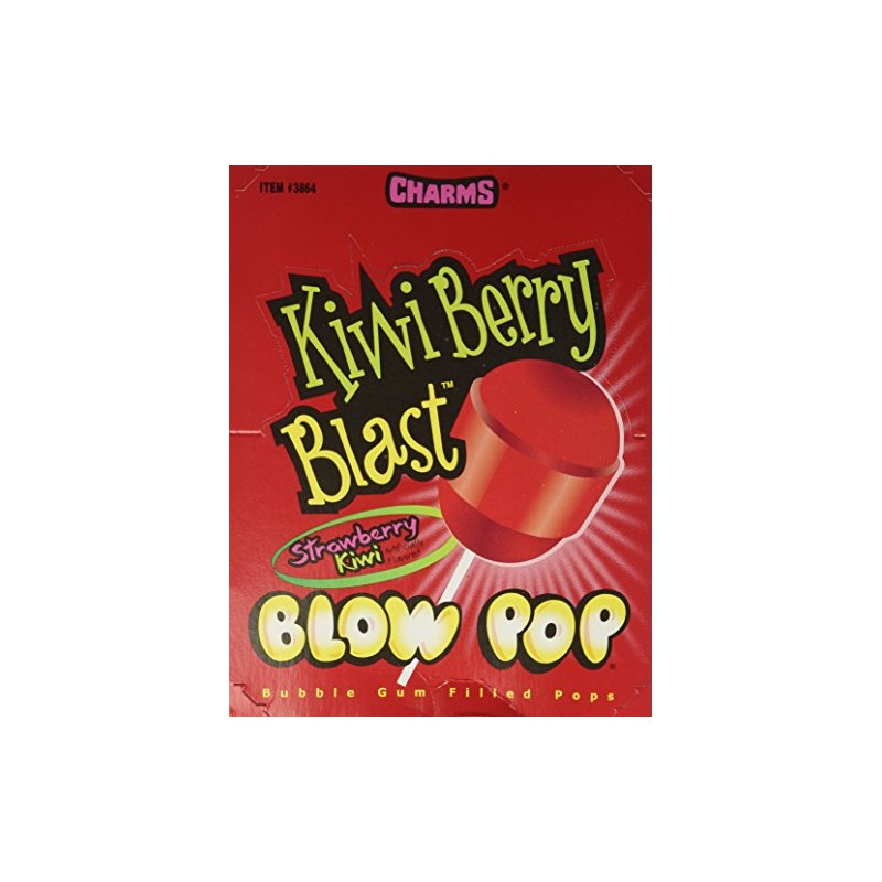 CHARMS (KIWI-BERRY) BLAST BLOW POP 48count