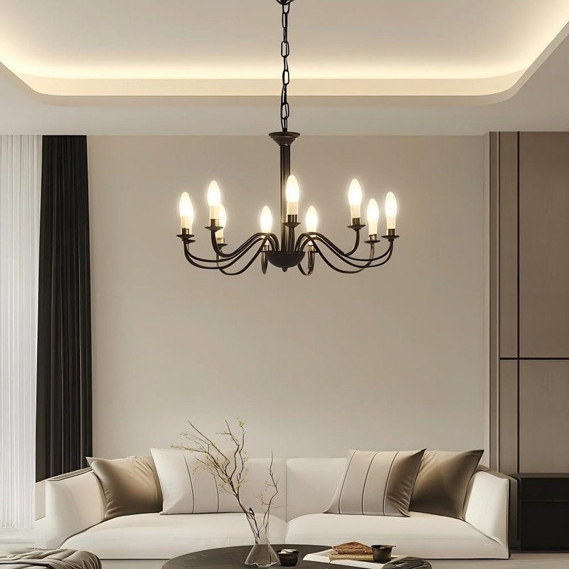 12-Pack 60 Watt Chandelier Light Bulbs, Incandescent Candle Light Bulb
